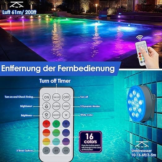 Lay-Z-Spa LED-belysning til spabad - 7 farver, undervandsbelysning