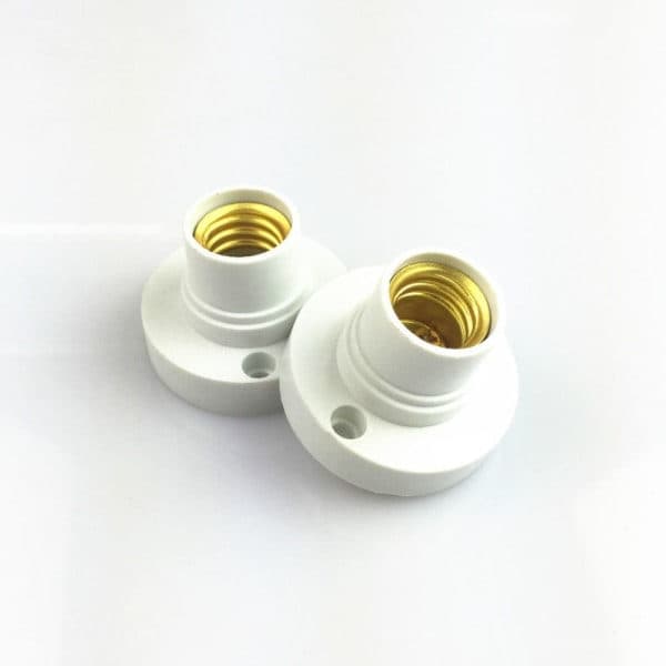 E14 Lampeholder Fatning white