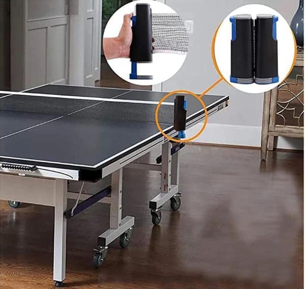 Bordtennissæt - net, 4 bat og 6 bolde