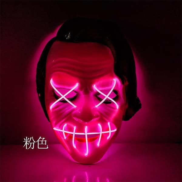 LED-mask 5-pack inkl. batterier - Halloween