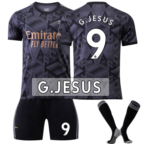 22/23 New Arsenal Jersey Kits Vuxen fotbollströja träningsdräkt G.JESUS  9 Kids 16(90-100CM)