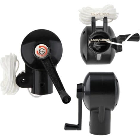 Tilbehør til parasol – Reservedele til håndsving og beslag – Holdbart stål – Hurtig installation – 1 stk.