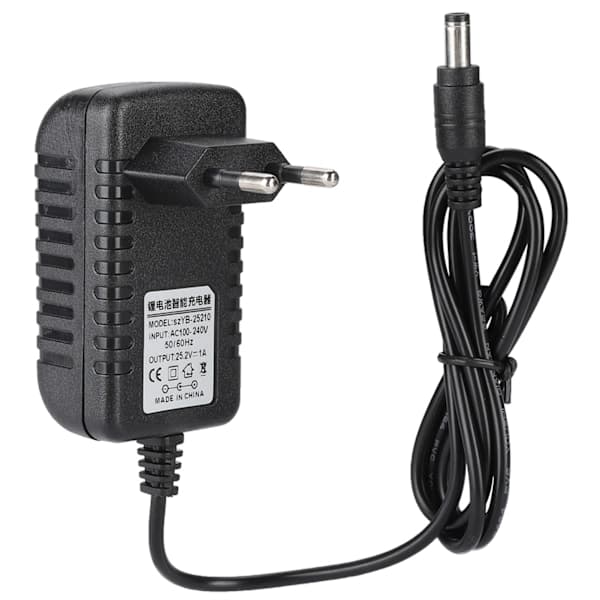 25.2V/1A Hurtigoplader Li-ion Opladeradapter 100-240V Input Multi-lags Beskyttelse-AD10-