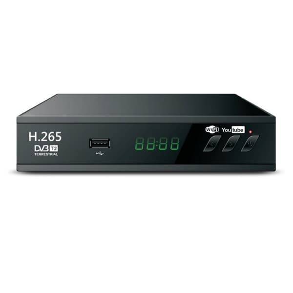 DVB T2 Hevc 265 Digital TV-mottaker DVB-T2 265 1080p HD-dekoder USB Terrestrisk TV-mottaker EPG-innstillinger - Perfet