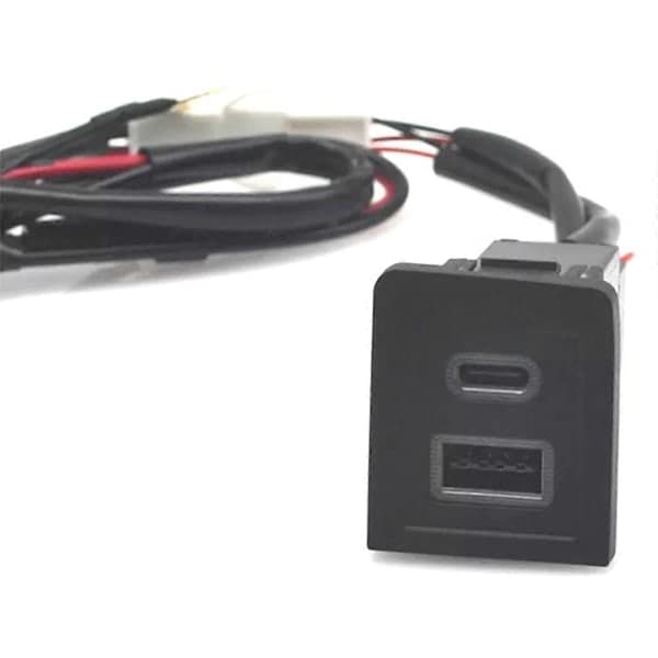 Bil USB-oplader PD Quick Charge QC3.0 Telefonopladningsadapterstik til T5 2003-2015