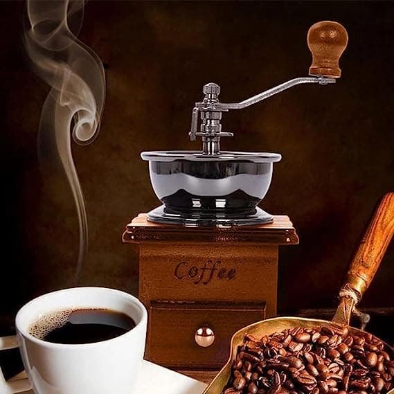 Manuel kaffekværn håndsving kaffemaskine 9,7 x 9,7 x 20,7