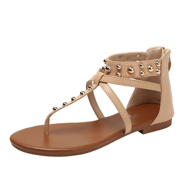Damesandaler 2024 sommer strandferie nye retro afslappede modesko i romersk stil