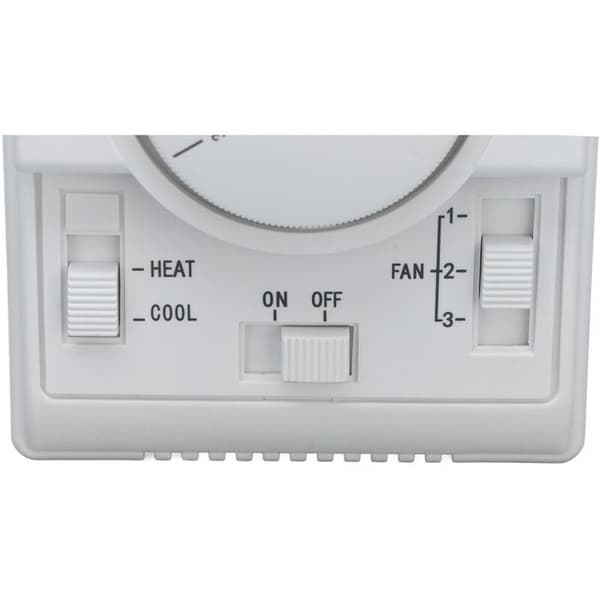 2-vägs mekanisk termostat för central luftkonditionering 110–220V – kontrollbrytare (grå)