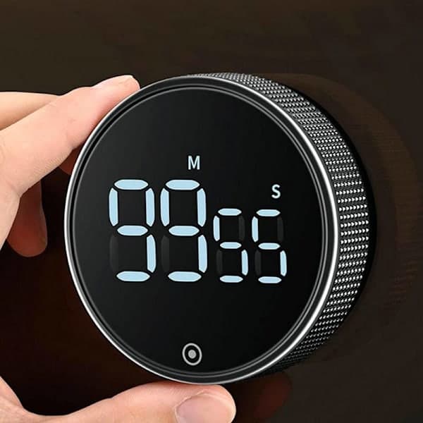 Digital timer med magnet og LCD-skærm - Køkkenur