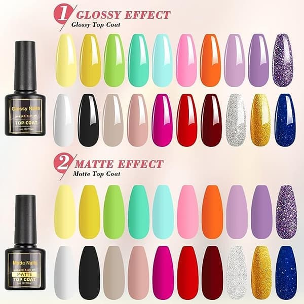 UV-nagellack, 23-delat UV-gelnagellack Shellac-set med baslack 10 ml