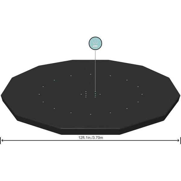Fyrsäsongsskydd för rund ovanmarkspool, diameter 366 cm