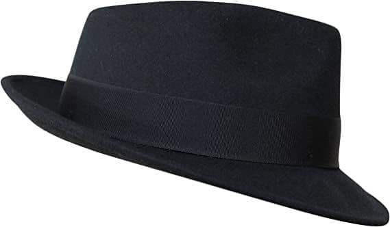 Fedora Hatt - 100% Ullfilt - Vikbar för Resor - Vattenavvisande - Unisex - Svart