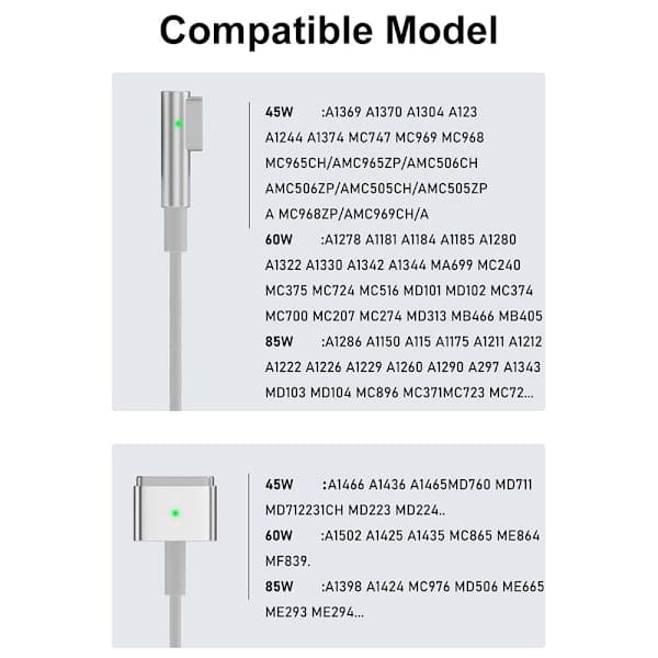 PD-latauskaapeli USB Type-C - Magsafe 1 2 for Magsafe 2 for Magsafe 2