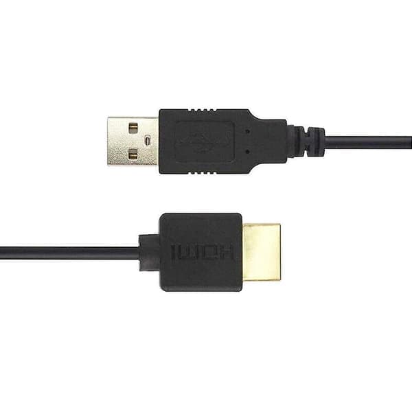 1 x HDMI til USB-kabel, USB til HDMI han strømkabel, ren kobber 0,5M