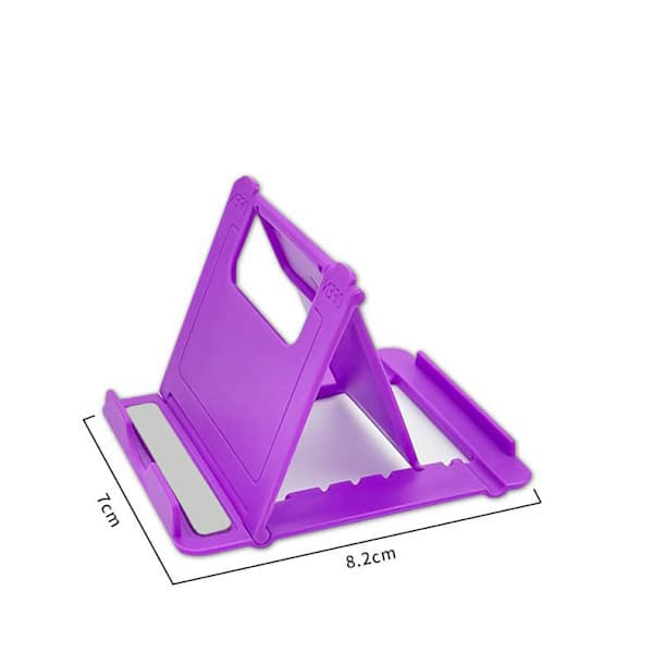 Universelt sammenleggbart plaststativ for telefon og nettbrett yellow