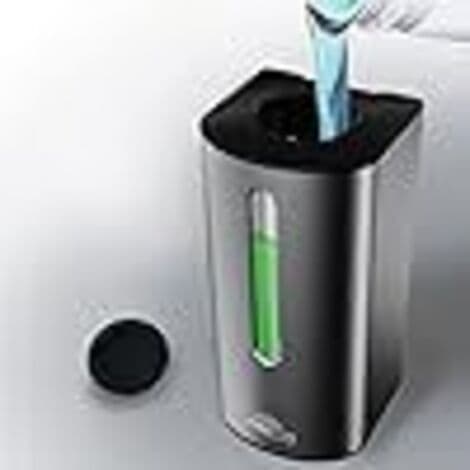 Automatisk väggmonterad flytande tvåldispenser, 380 ml – Beröringsfri sensor – Matt silvergrå – Enkel installation