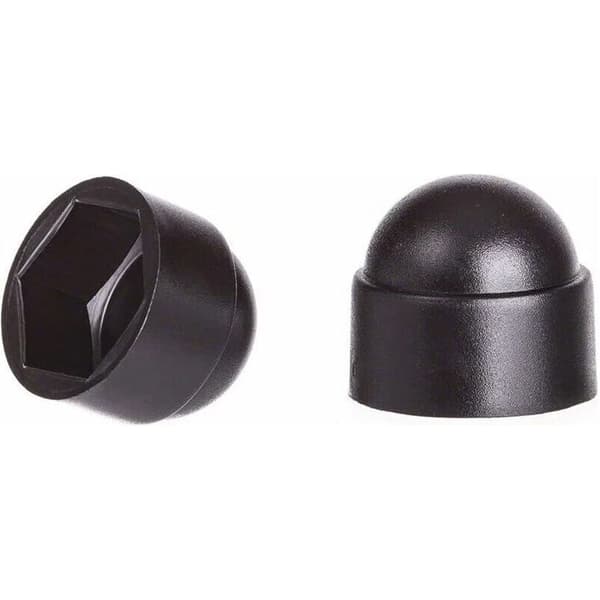 M10 møtrikhætter til 17 mm nøgle Sort 100 stk.