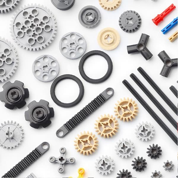 116 stk. ingeniørgear akselstiftforbindere - hjulforbindere tandstangsbyggeklods