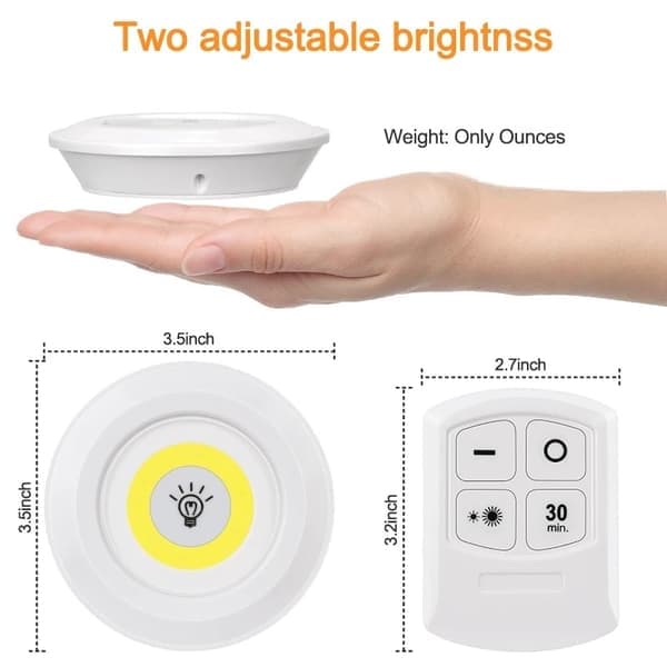 LED-spotlights med fjernkontroll (3-pakning)