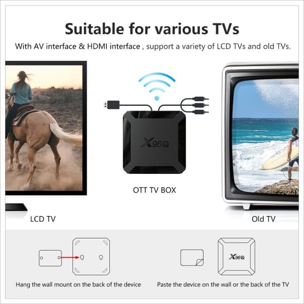X96Q Smart Android TV Box 4K Full HD Android 10