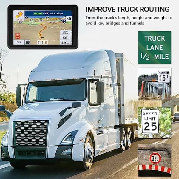 5 tommer HD bil GPS navigator