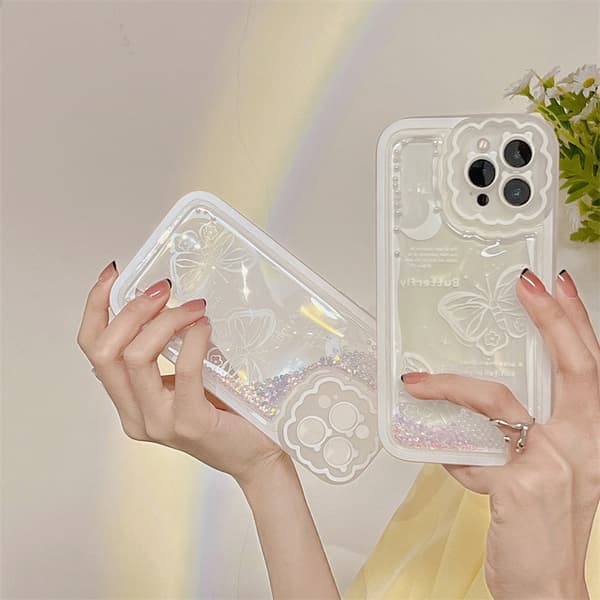 Kompatibel med iPhone 13 Pro Max-deksel, TPU støtsikker kvinner Gi