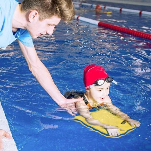 Simhjälpmedel Kickboard, EVA Flytbräda U-formad Vattenbräda, Simbräda Nybörjarträningsbräda, Sportflytbräda Orange