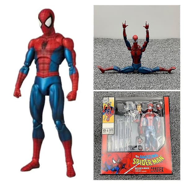 Mafex Model Figur Marvel The Amazing Spider-man Comic Ver. Action Figur Model Fans Gave