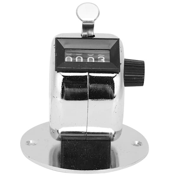Mechanical Manual Counter 4-Digit Mini Hand Press Counter Handheld Counting Tool