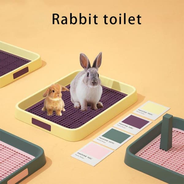 Tilbehør til små dyr Toilet Kaninbakke white L