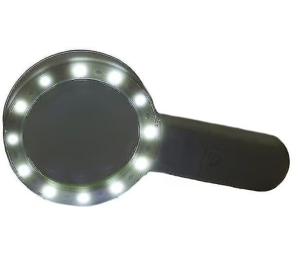 30x förstoringsglas med LED-ljus