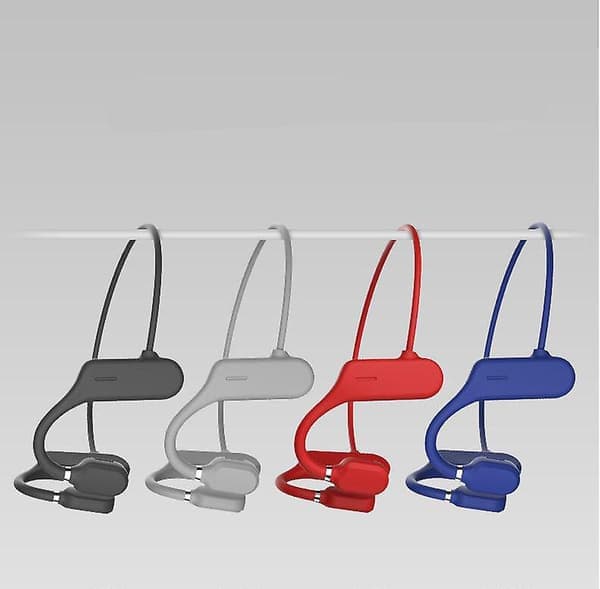 Trådløse knogleledningshovedtelefoner Bluetooth Open Ear Sports Headset-Sort