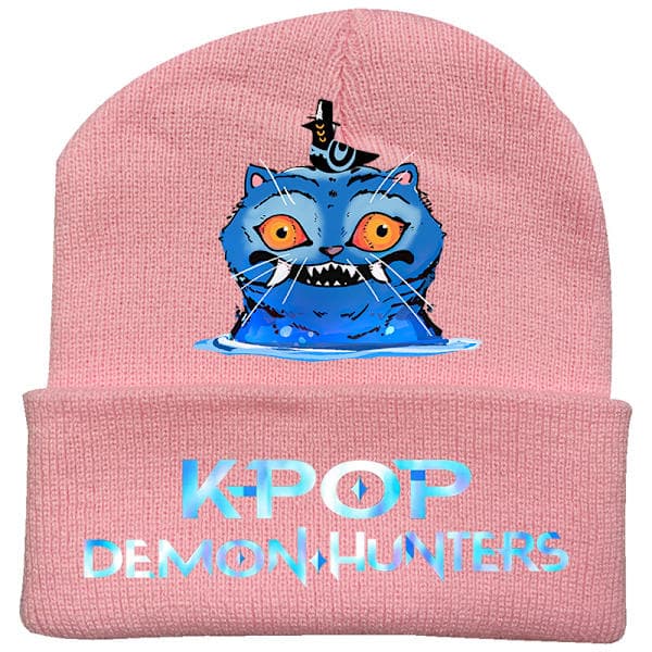 KPOP Demon Hunter Tyk Varm Ørevarmende Hat Herre Vinter Ride Strikket Hat black