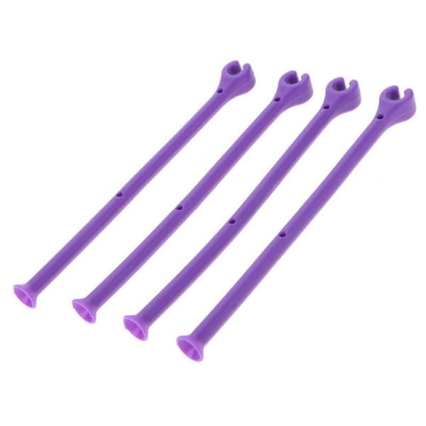 Glasställ Diskmaskinsäkert Set om 4 Lila - Silikon Vinglas