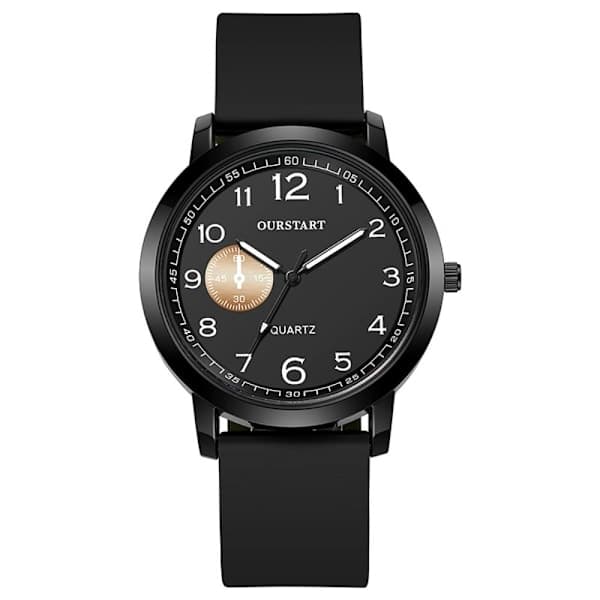 Sportklocka Kvarts black
