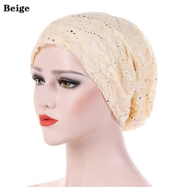 Turbanhatte Blød Bonnet beige