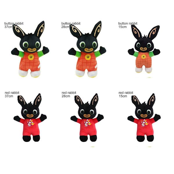 15-37 cm Bing Plyslegetøj Kanindukke button rabbit 37cm