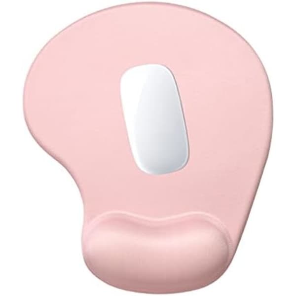 Ergonomisk musemåtte med håndledsstøtte 225x195mm, gelmusemåtte med skridsikker PU-base, smertelindrende memoryskum