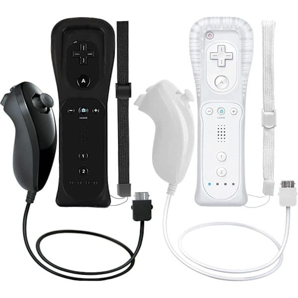 2-pak trådløs controller og Nunchuck til Wii- og Wii U-konsoller - Perfekt