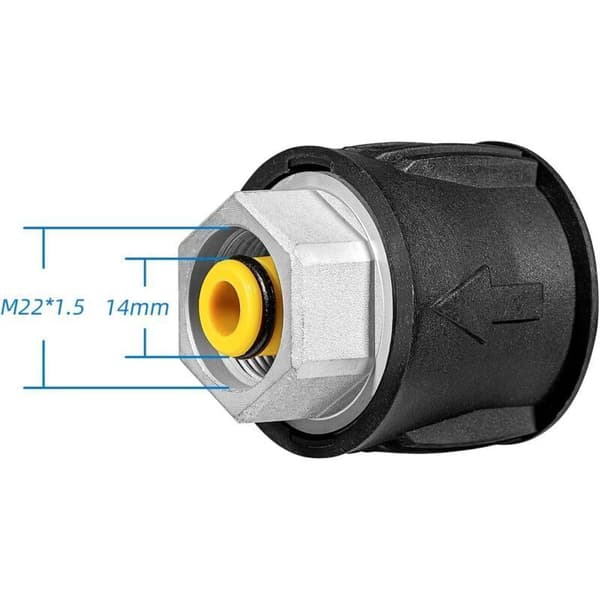 Högtryckstvätt Snabbkoppling Slanganslutning M22 14MM Slangadapter för Kärcher Högtryckstvättspistol Snabbkoppling