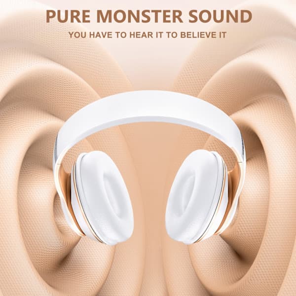 Bluetooth hovedtelefoner, over ear, med HD-mikrofon, FM, TF til PC