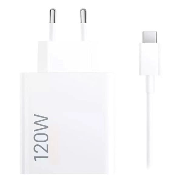 FOR Xiaomi-kompatibel 120W HyperCharge Combo, Type-A EU-plugg hurtiglader (1M)