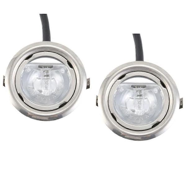 2 STK 20W Halogenpære til emhætte 65mm Klart Glas 12V AC til emhætte og ventilationsbelysning Sølv