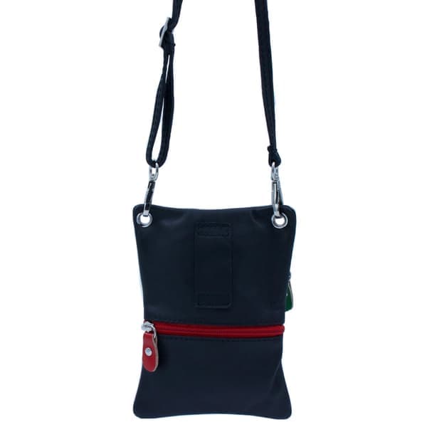 Skuldertaske i kalveskind Sort one size