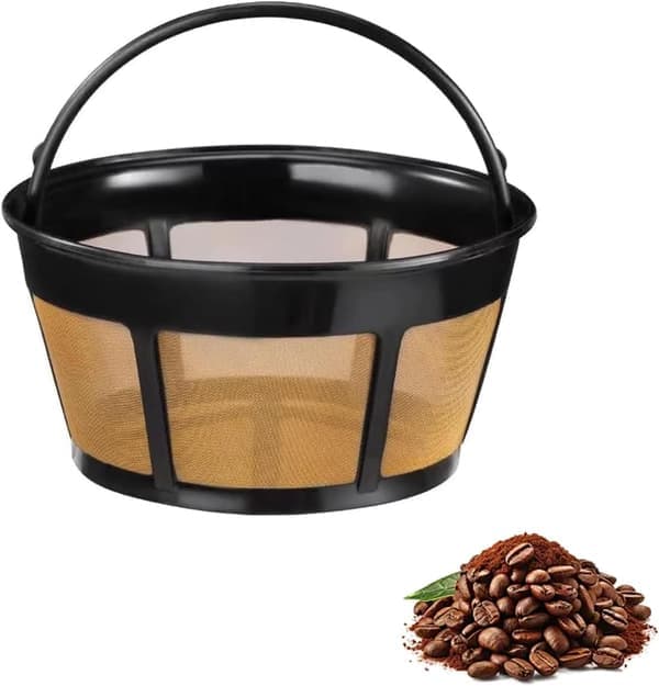 Genanvendeligt kaffefilter til 8-12 kopper til Hamilton Beach kaffemaskiner - BPA-fri permanent erstatningsfilter passer til de fleste PCS