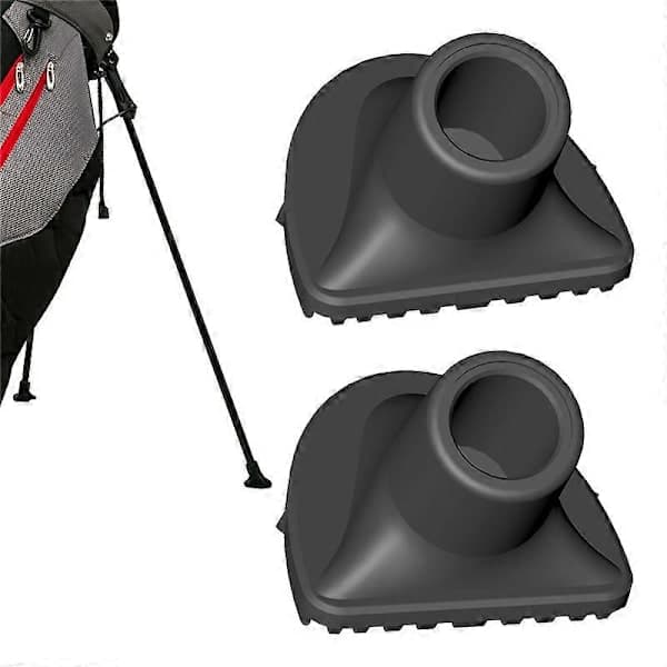 4-pak golfbagstativ udskiftningsfødder, golfbagfødder udskiftning til golfbag essentielle tilbehør [DB] Sort