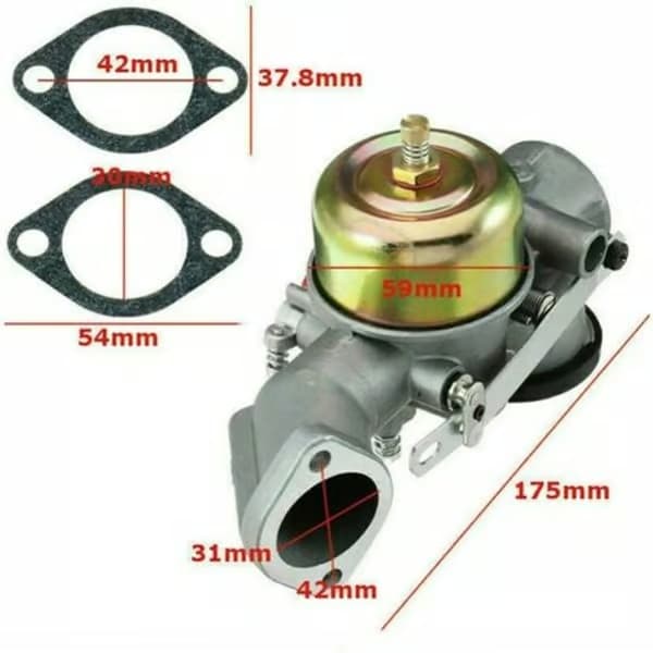 Forgaser til Briggs Stratton motor 491026/281707/491031 12hk