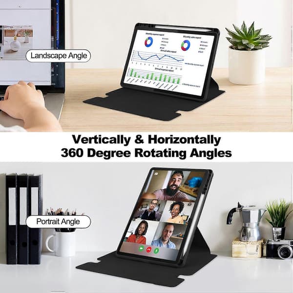 Lenovo Tab M11/Xiaoxin Pad 11 2024 -kotelo PU+akryylitablettitelineellä ja Bluetooth-näppäimistöllä Multicolor Style A