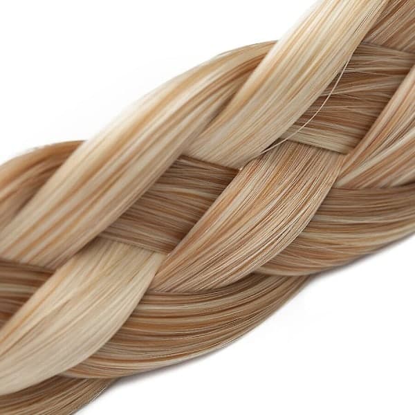Tjock flätad elastisk hårband håraccessoar för kvinnor ashblonde&bleachblonde
