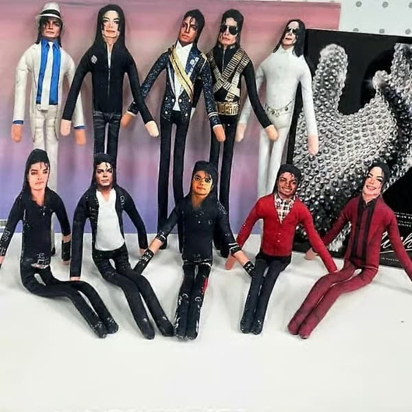 6 st MJ böjbar dockprydnad handgjord dekoration present